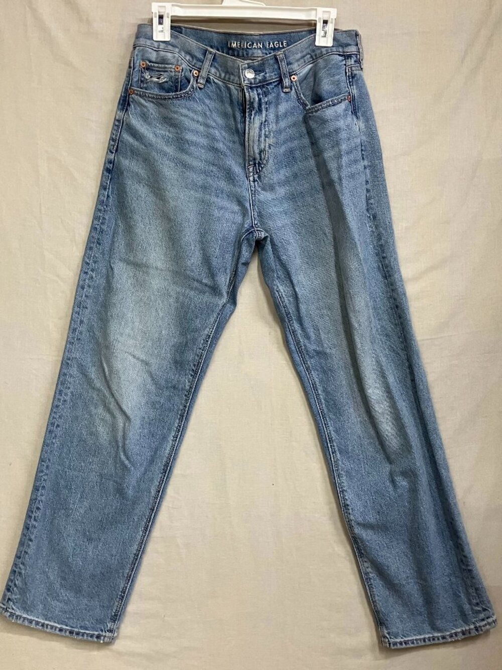American Eagle Jeans Denim Pants Women's Size 4 Regular Light Blue Straight Leg